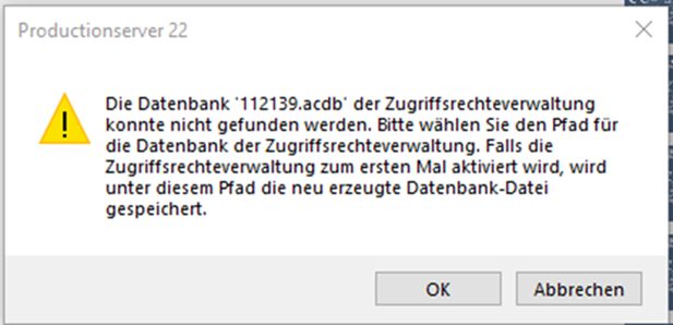 Fehlermeldung V22 ACDB_1