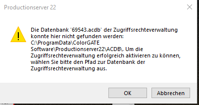 Fehlermeldung V22 ACDB_2